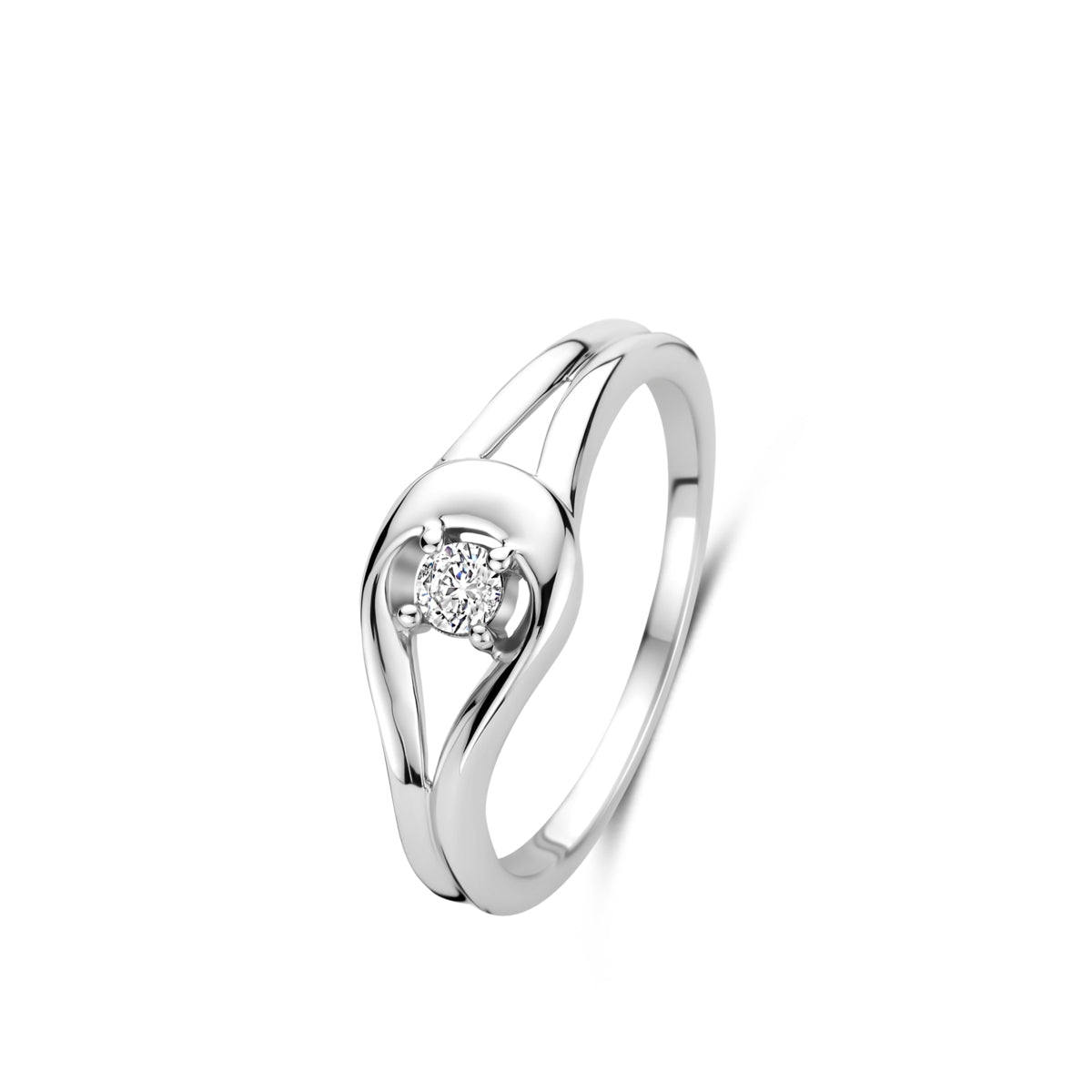 Naiomy zilveren ring zirconia druppel N6F75
