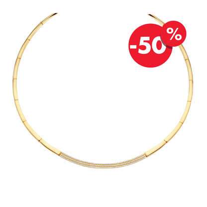Naiomy vergulde zilveren ketting dames statement N0M65