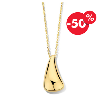 Naiomy vergulde zilveren ketting dames statement druppel N4P54