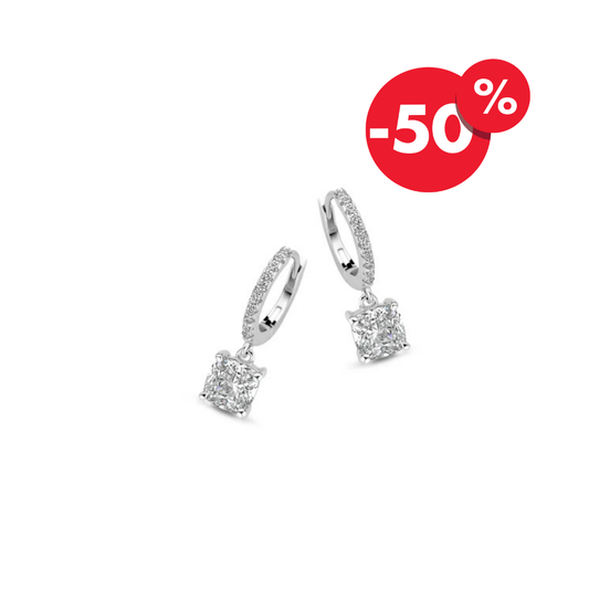 Naiomy zilveren creolen zirconia N2O67