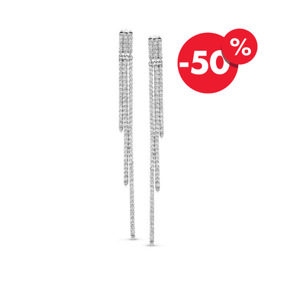 Naiomy zilveren hangoorbellen triple slinger N0N57