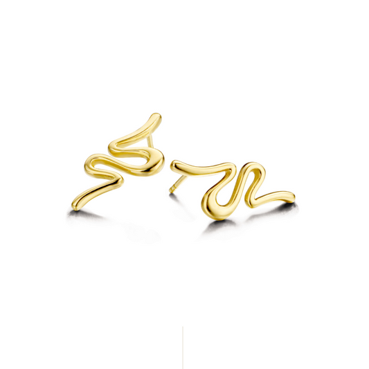 New Life oorbellen 18kt geelgoud 00A140