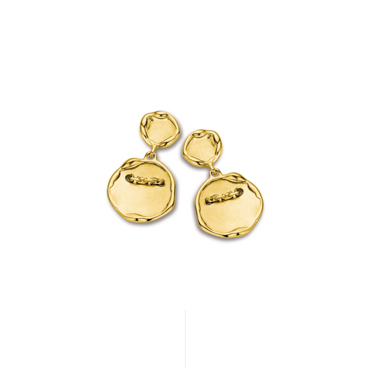New Life oorbellen 18kt geelgoud 00A166