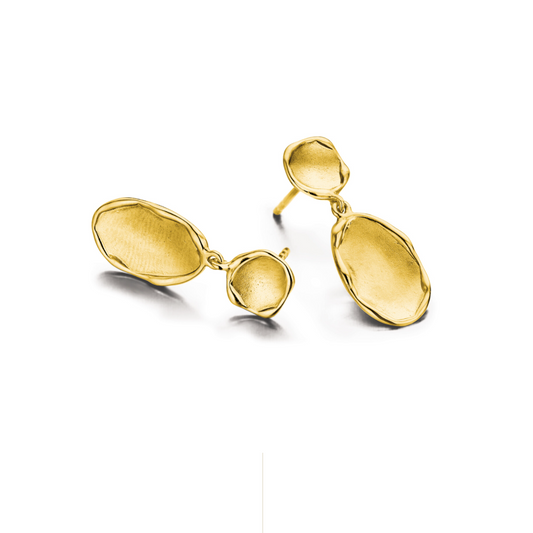 New Life oorbellen 18kt geelgoud 00A167