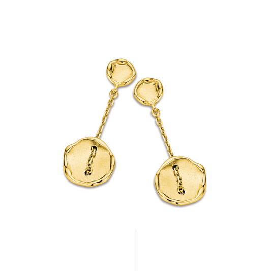New Life oorbellen 18kt geelgoud 00A168