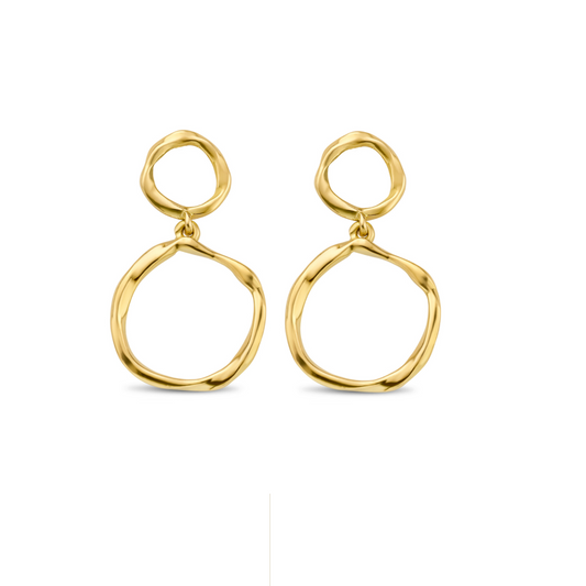 New Life oorbellen 18kt geelgoud 00A207