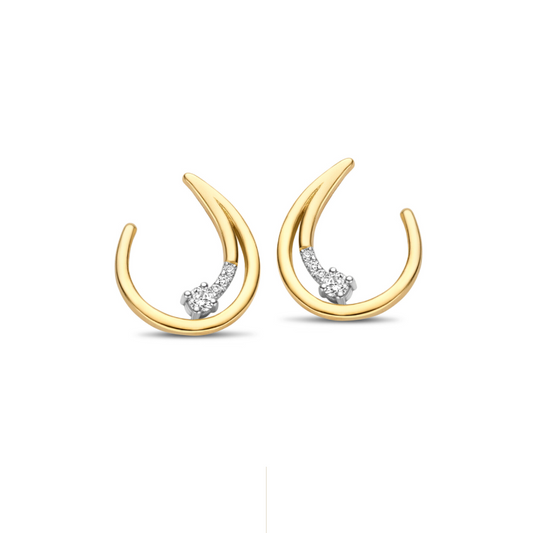 New Life oorbellen 18kt geelgoud 0A204A