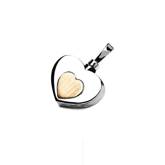 New Life rouwjuweel ashanger hartje 18kt goud 00A909