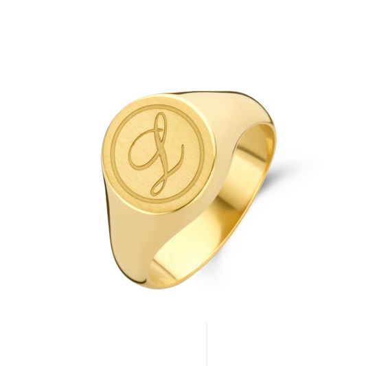 New Life zegelring 18kt pepiet cachet 0A004L