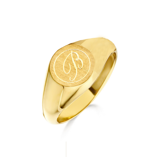 New Life zegelring 18kt pepiet cachet 0A007L