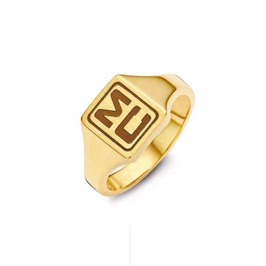 New Life zegelring 18kt pepiet cachet 0A011L