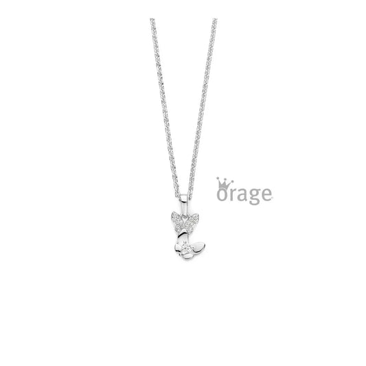 Orage kids ketting dubbele vlinder K/6566/41-A