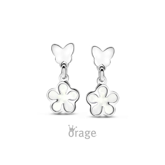 Orage kids oorbellen bloem oorslinger O/3998/A
