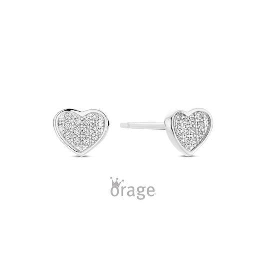 Orage kids oorbellen hartje O/6570/A