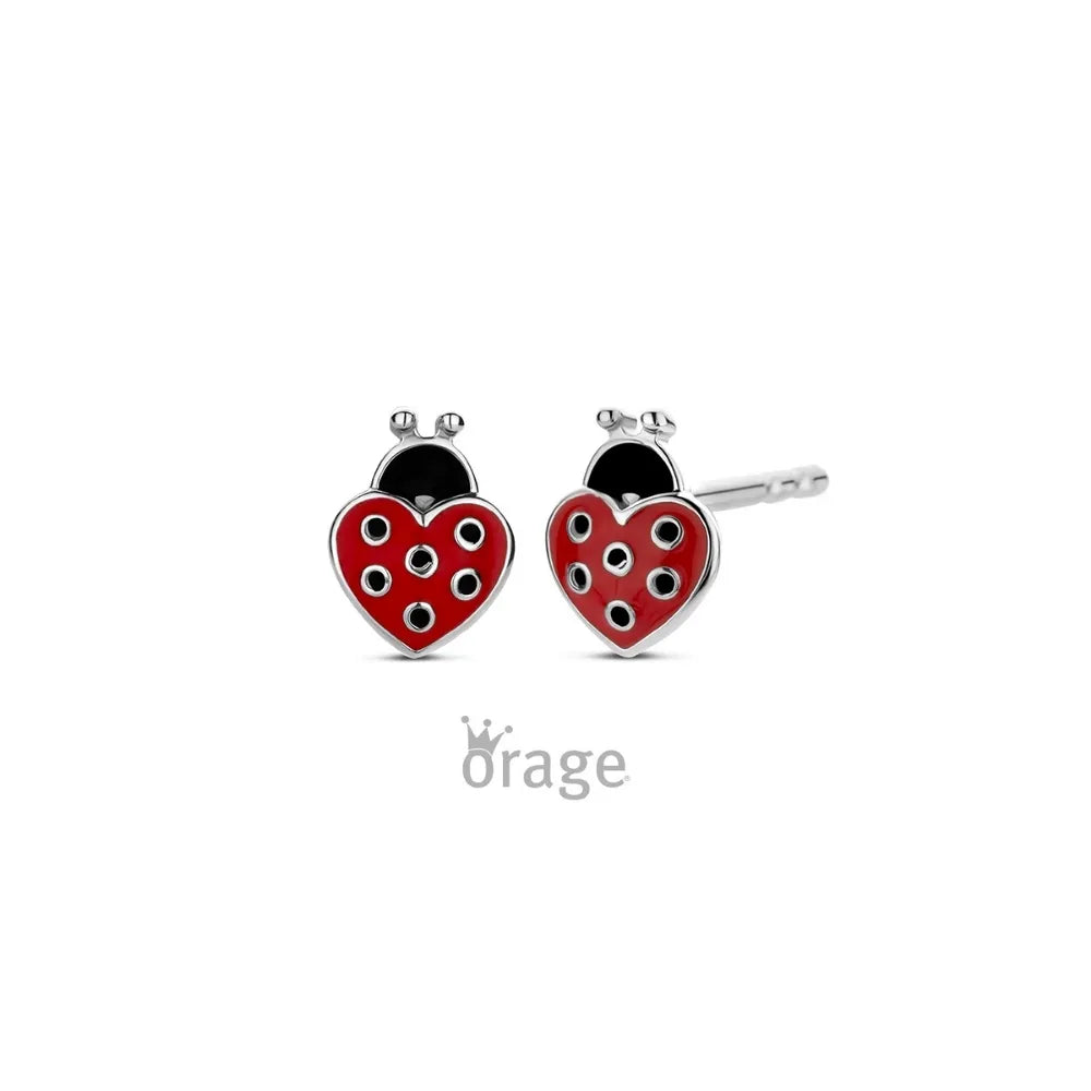 Orage kids oorbellen lieveheersbeestje O/4981/A