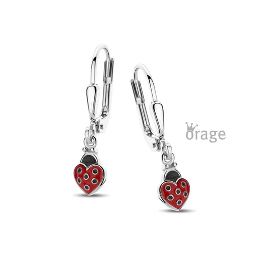 Orage kids oorbellen lieveheersbeestje O/4982/A