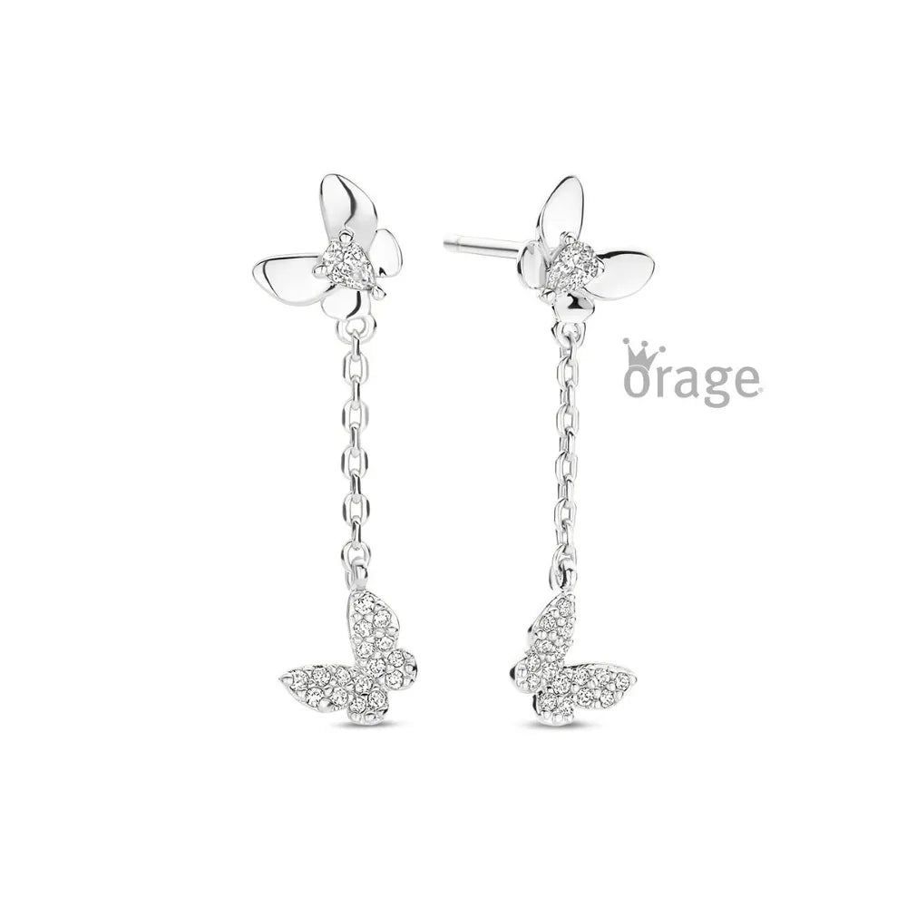 Orage kids oorbellen vlinder oorslingers O/6574/A