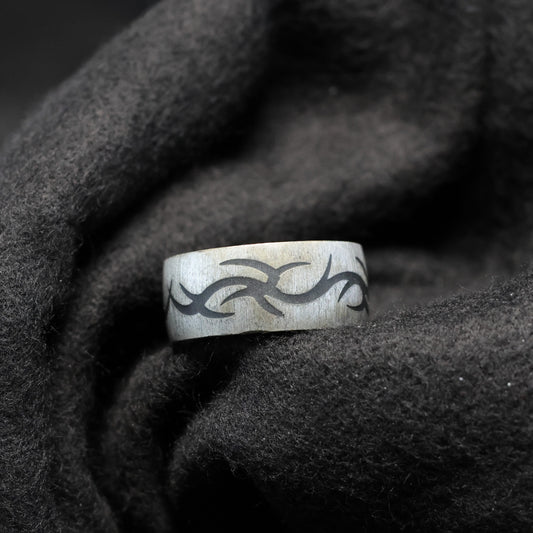 Outlet Titanium ring maat: 64