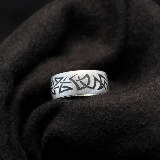 Outlet Titanium ring maat: 65