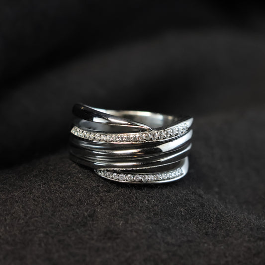 Outlet Zilveren ring N6J04 maat: 62