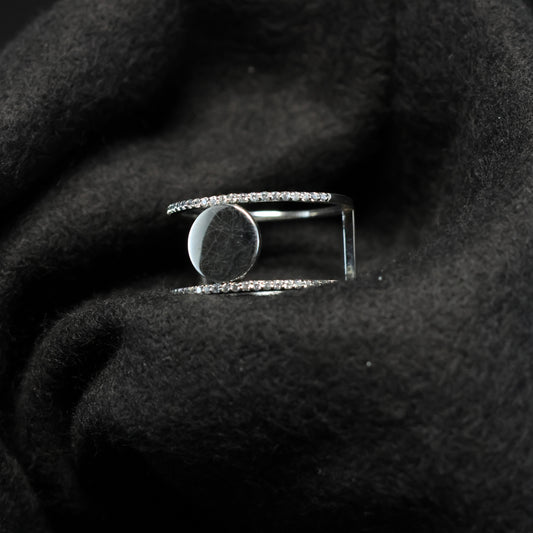 Outlet Zilveren ring N8610 maat: 62