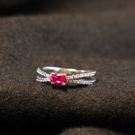 Outlet zilveren ring B0C04 maat: 56