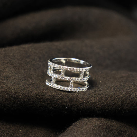 Outlet zilveren ring N5A06 maat: 58