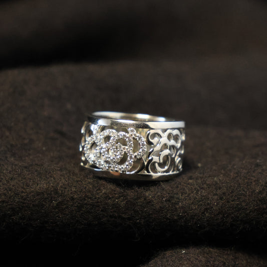 Outlet zilveren ring N5E05 maat: 56