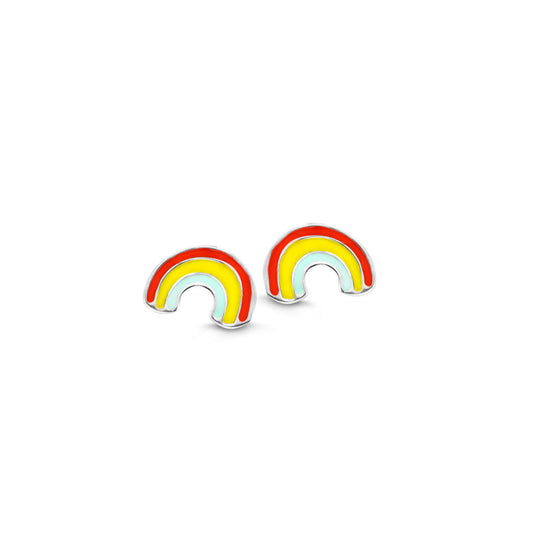 Naiomy Princess regenboog Oorbellen zilver PB050