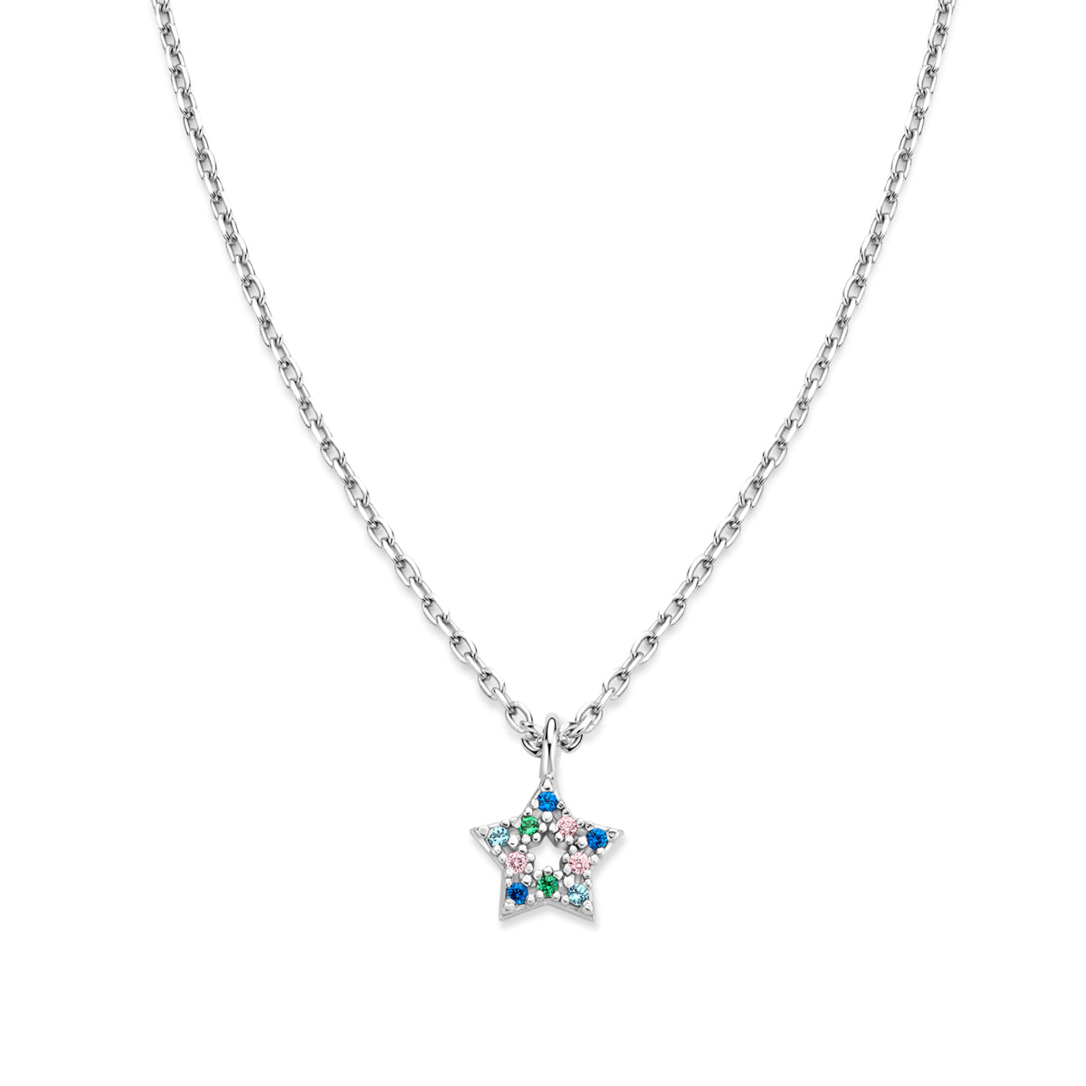 Naiomy Princess ster zilveren Halsketting PI146