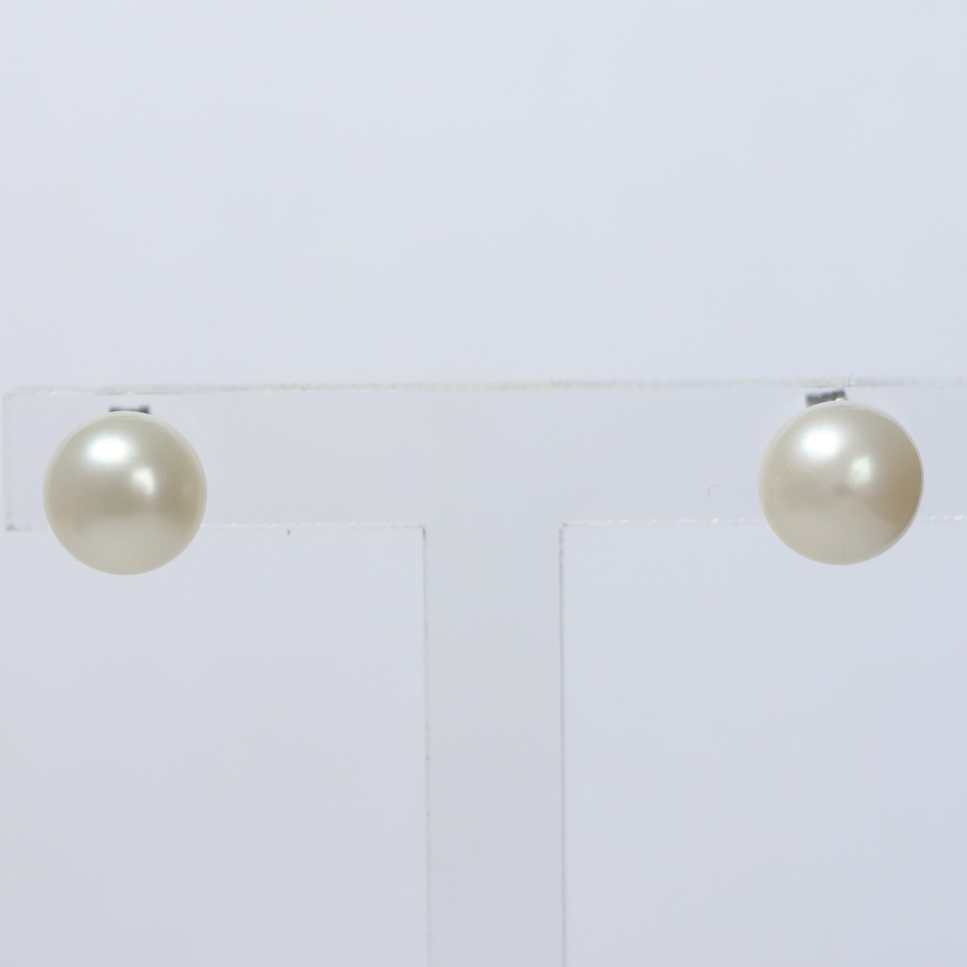 Parel oorbellen zilver witte biwa parel 7mm