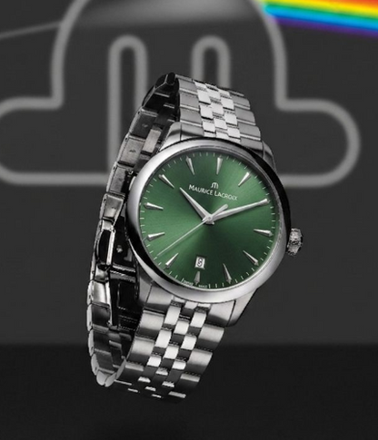 Maurice Lacroix horloge 1975 Quartz Date 39mm 751007-SS002-630-1