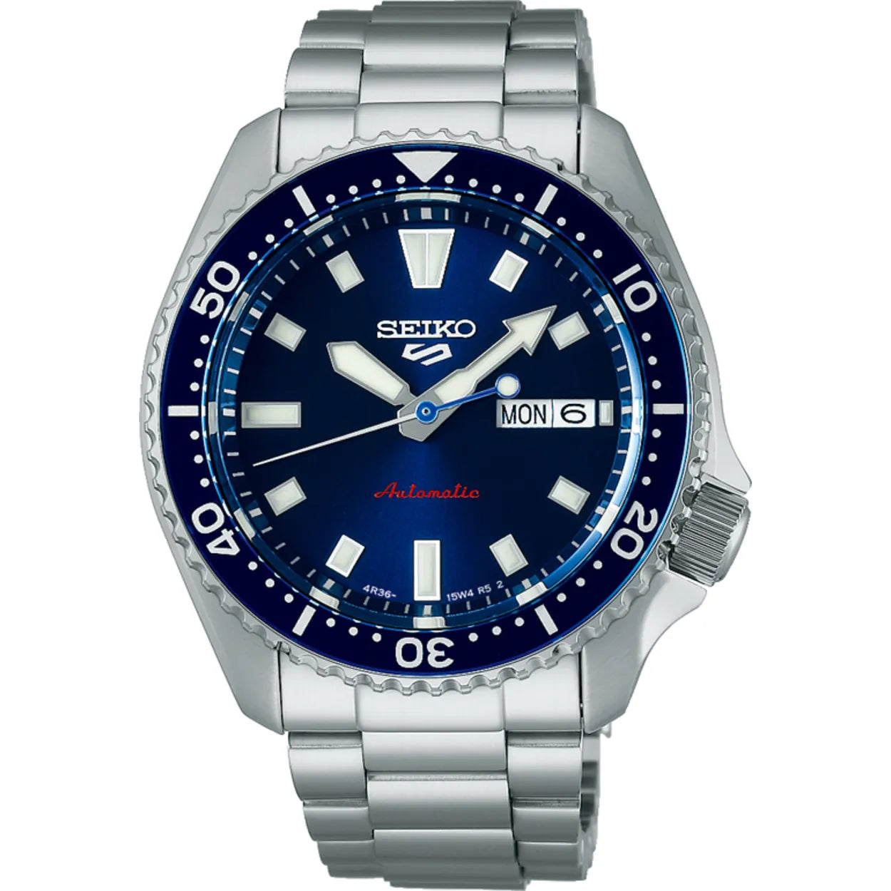 Seiko 5 Sports SRPL83K1 blauwe wijzerplaat Herenhorloge