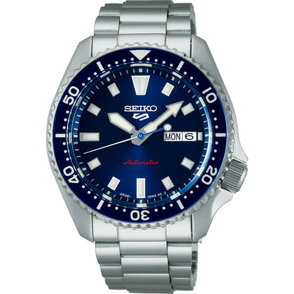 Seiko 5 Sports SRPL83K1 blauwe wijzerplaat Herenhorloge