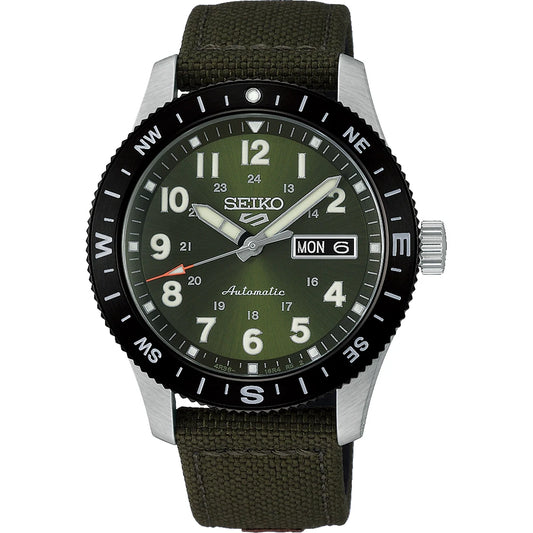 Seiko 5 Sports HDB008K1 horloge Arabische cijfers groen