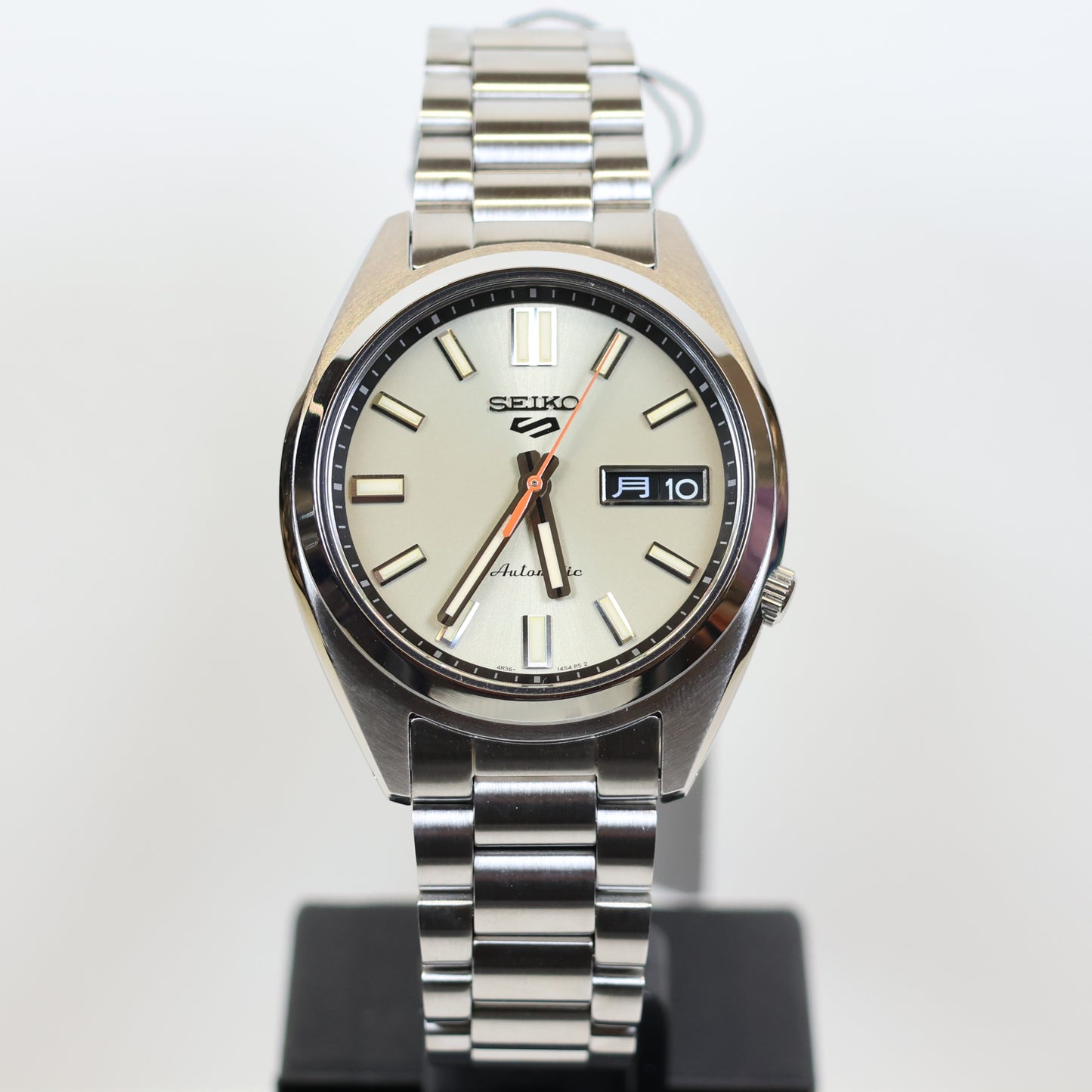 Seiko 5 Sports SRPK91K1 horloge automatic retro creme dial