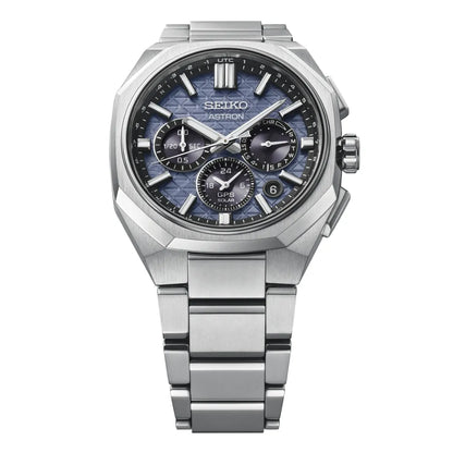 Seiko Astron HAB001J1 titanium herenhorloge GPS solar chrono blauw