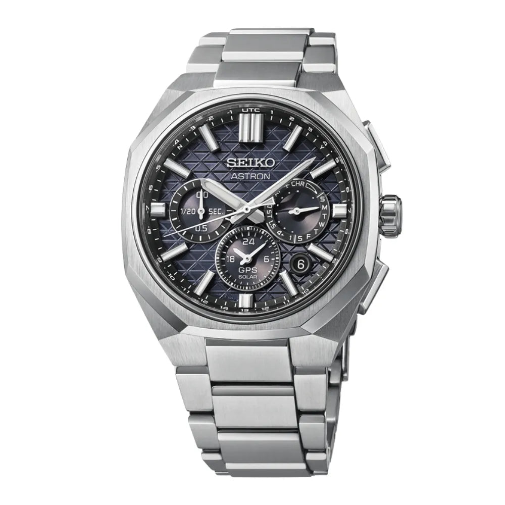 Seiko Astron HAB002J1 titanium herenhorloge GPS solar chrono zwart