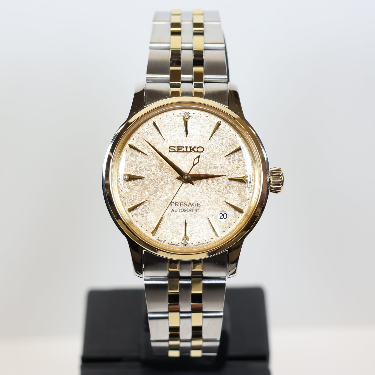 Seiko Presage horloge SRPL64J1 automatic dames bicolor diamant