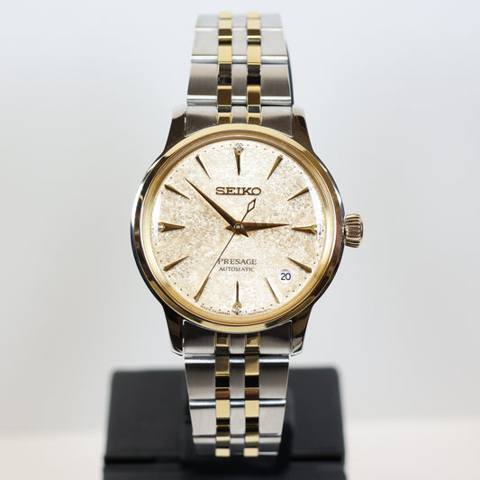 Seiko Presage horloge SRPL64J1 automatic dames bicolor diamant