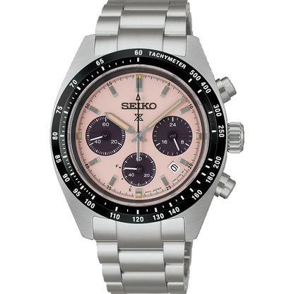 Seiko Prospex horloge SSC963P1 Speedtimer heren chrono roze panda
