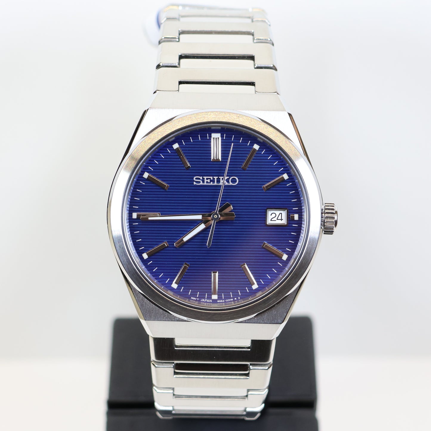 Seiko herenhorloge SUR555P1 quartz date blue dial