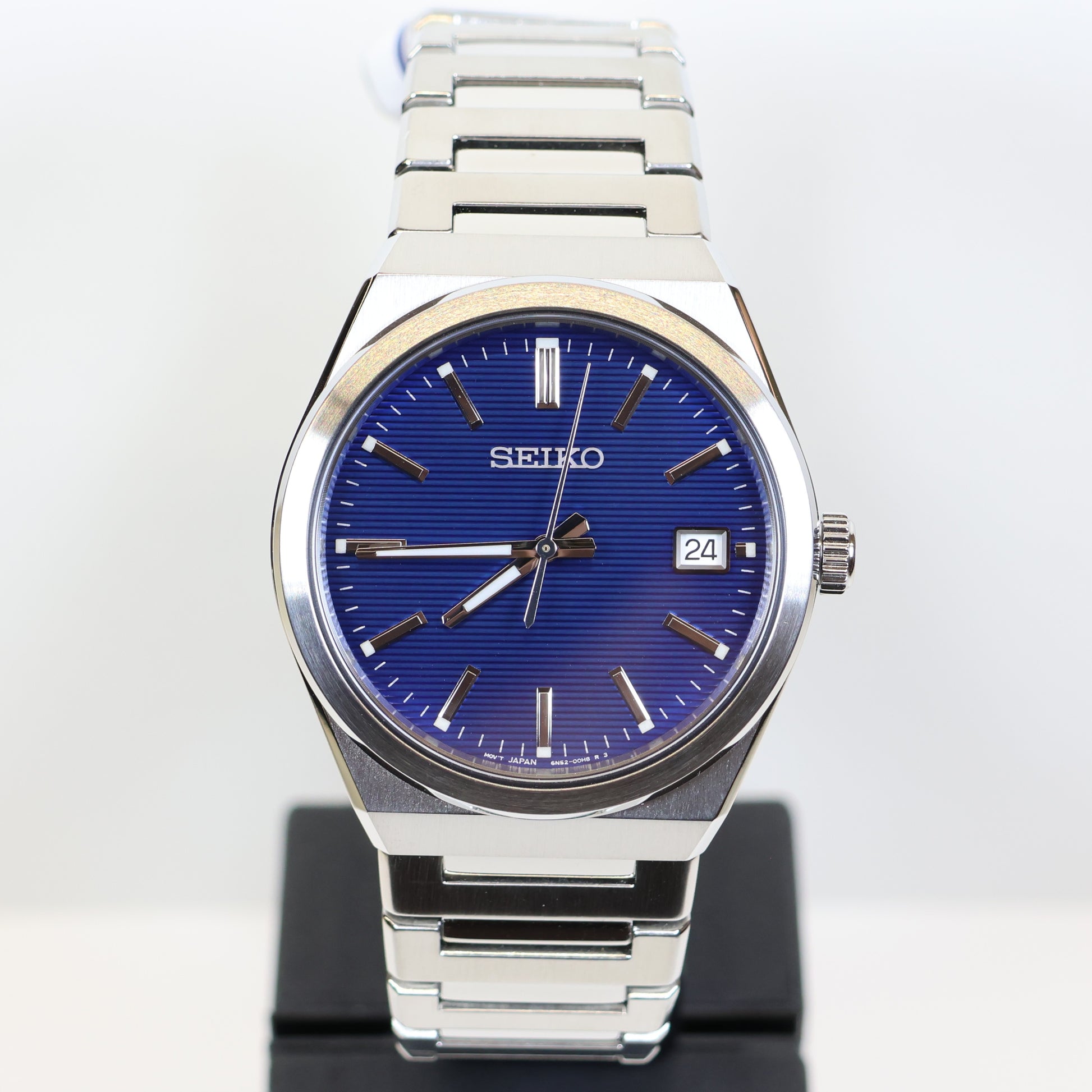 Seiko herenhorloge SUR555P1 quartz date blue dial