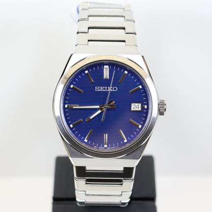 Seiko herenhorloge SUR555P1 quartz date blue dial