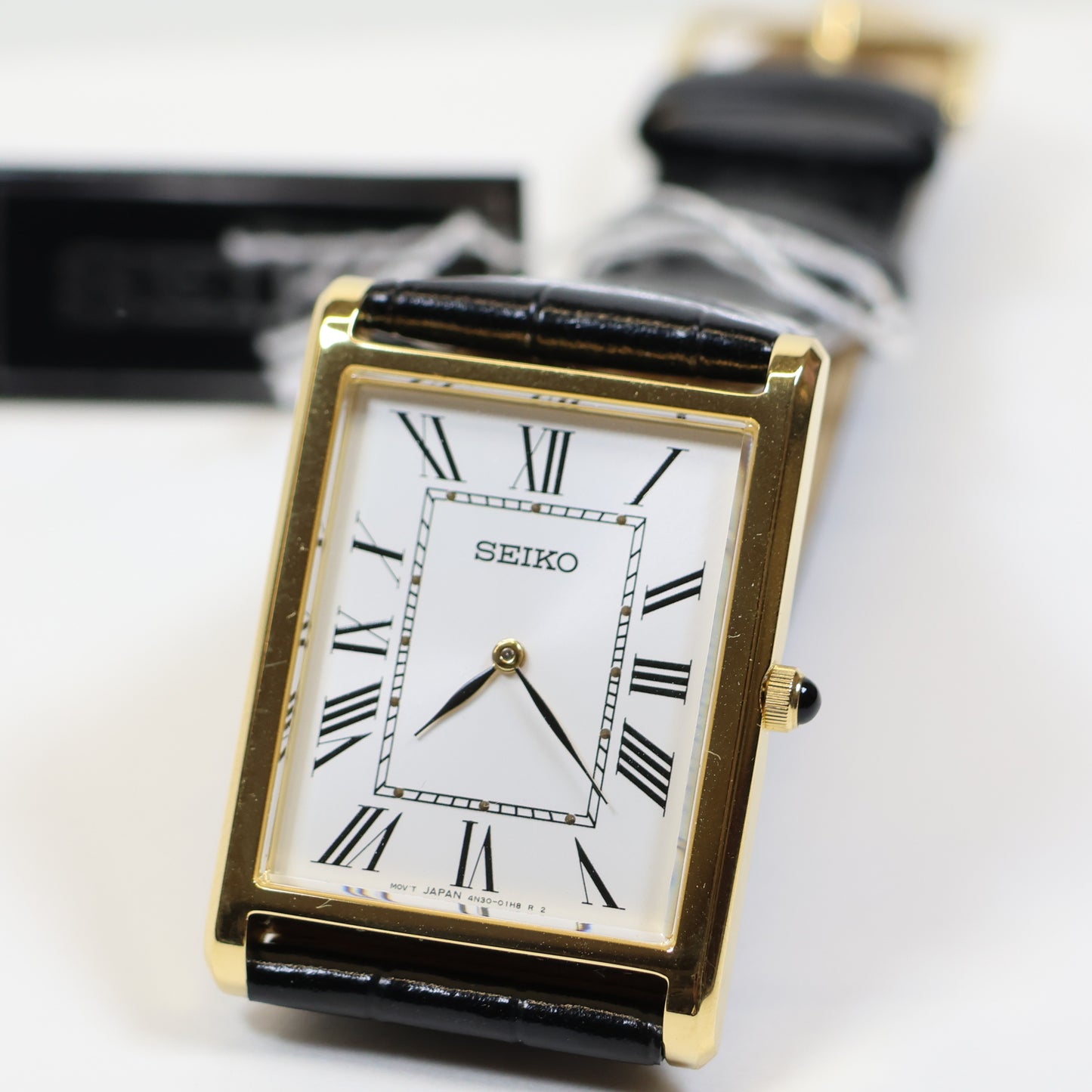 Seiko herenhorloge SWR104P1 square white dial