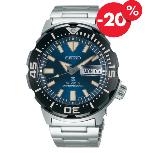 Seiko horloge SRPD25K1 Prospex sea automatic heren diver blauw met 20% korting