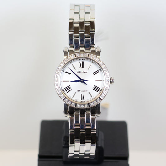 Seiko horloge SWR023P1 Premier dames quartz swarovski kristal