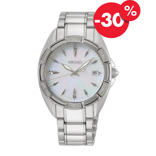 Seiko horloge dames SKK883P1 quartz swarovski dial met 30% korting