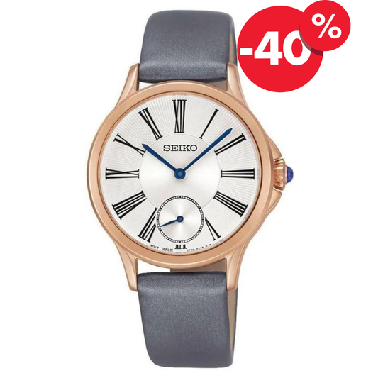 Seiko horloge dames SRKZ54P1 quartz roman white dial met 40% korting