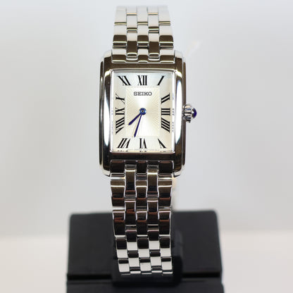 Seiko horloge dames SWR083P1 quartz square creme dial